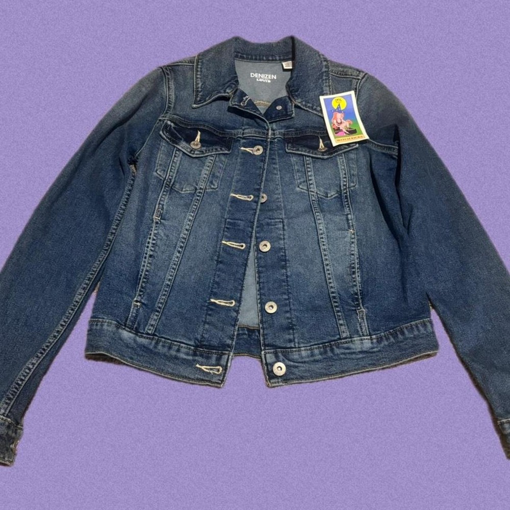 Denizen from Levis Womens Blue Denim Trucker Jacket Y2K Vintage NWT 746180000